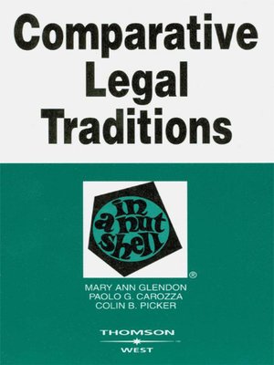 cover image of Glendon, Carozza, and Picker's Comparative Legal Traditions in a Nutshell, 3d